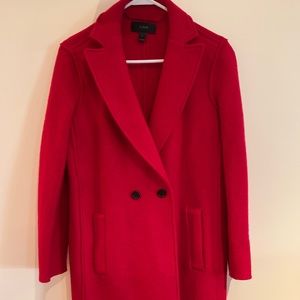 JCrew Long Red Coat